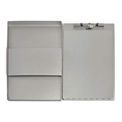 Porte-bloc avec coffret MAULassist A4 ouverture latérale aluminium