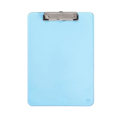 Klembord MAUL A4 staand transparant PS neon blauw