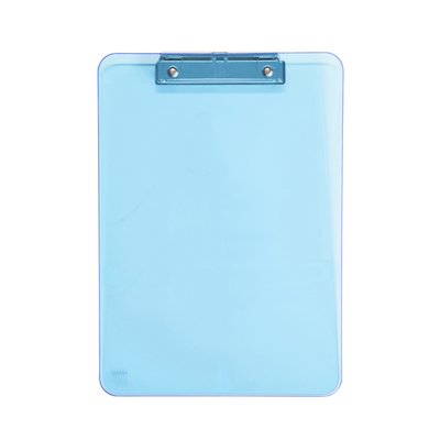 Klembord MAUL A4 staand transparant PS neon blauw