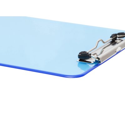 Klembord MAUL A4 staand transparant PS neon blauw