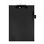 Klembord Quantore A4 staand PVC zwart met 100mm klem + penlus