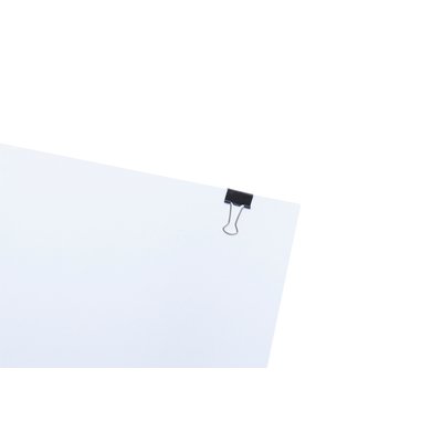 Papierklem MAUL 213 foldback 13mm zwart 12 stuks