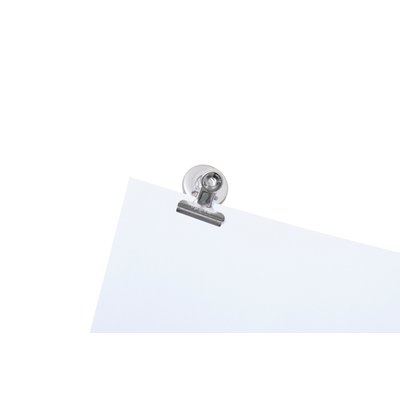 Pince à papier MAUL avec aimant 30mm argent 2 pièces