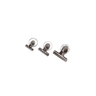 Pince à papier MAUL avec aimant 30mm argent 2 pièces