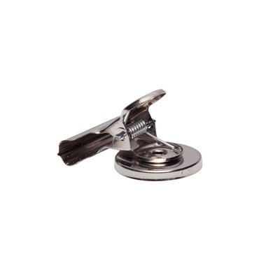 Papierklem MAUL Bulldog met magneet 40mm zilver 2 stuks