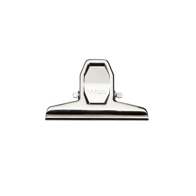Papierklem MAUL Pro 75mm capaciteit 20mm zilver 2 stuks