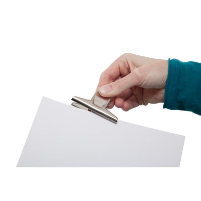 Papierklem MAUL Pro 75mm capaciteit 20mm zilver 2 stuks
