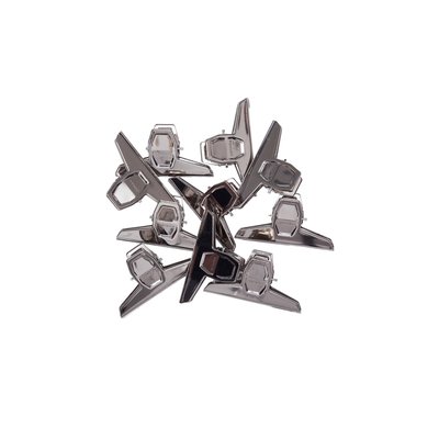Papierklem MAUL Pro 125mm capaciteit 30mm zilver