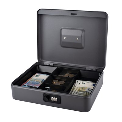 Coffret caisse Pavo à combinaison 300x240x90mm gris foncé