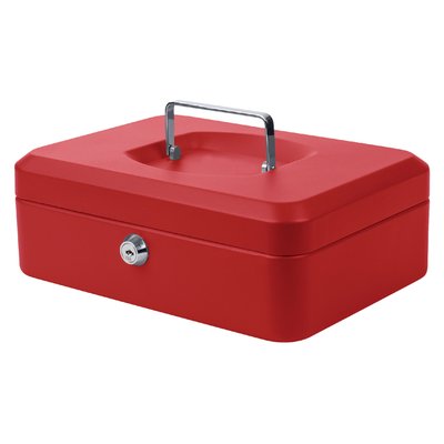 Geldkist Pavo 250x180x90mm rood