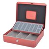 Coffret caisse Pavo avec monnayeur 300x240x90mm rouge Photo