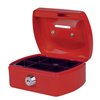Geldkist Pavo met muntgleuf 125x95x60mm rood foto