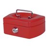 Geldkist Pavo met muntgleuf 125x95x60mm rood foto