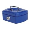 Geldkist Pavo met muntgleuf 125x95x60mm blauw foto