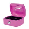 Geldkist Pavo met muntgleuf 125x95x60mm roze foto