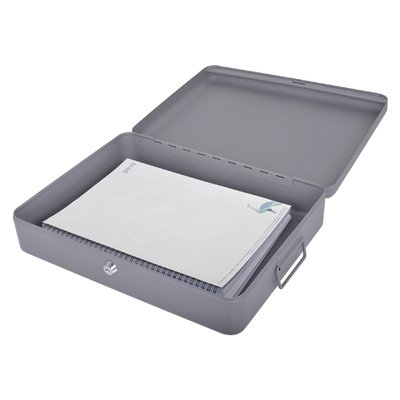 Documentenkist Pavo 370x280x90mm donkergrijs