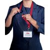 Textielkoord Durable 8137 met karabijnhaak geel foto