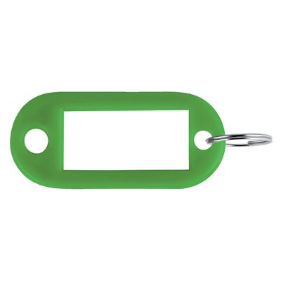Porte-clés Pavo en plastique vert 100 pièces