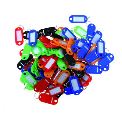 Porte-clés Pavo en plastique assorti 100 pièces