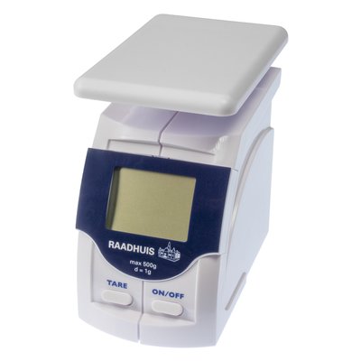 Briefweger Raadhuis tot 500 gram kunststof wit