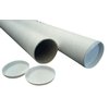 Verzendkoker CleverPack A1 650x50x1.5 met doppen wit pak à 5 stuks foto