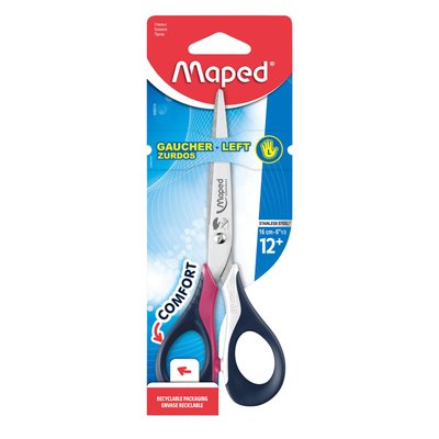 Ciseaux Maped Sensoft 16cm gaucher assorti