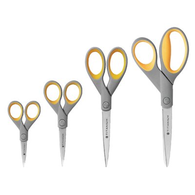 Kantoorschaar Westcott 180mm met softgrip titanium