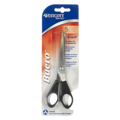 Ciseaux Westcott 155mm inox manche plastique