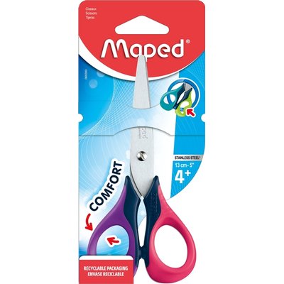 Ciseaux Maped Sensoft 13cm présentoir 12 pièces assorti