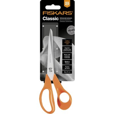 Ciseaux Fiskars Classic universel 21cm orange