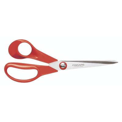 Schaar Fiskars Classic universeel 21cm links rood