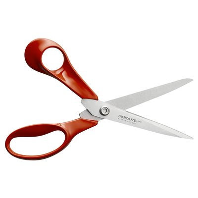 Schaar Fiskars Classic universeel 21cm links rood
