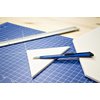 Snijmes Westcott Office 9mm met schuifsluiting en metalen houder blauw foto