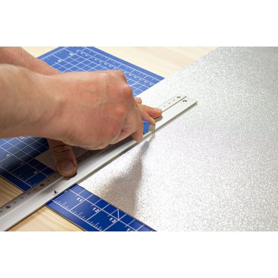 Cutter Westcott Office 9mm curseur coulissant bleu