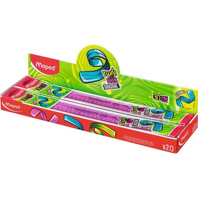 Liniaal Maped Twist 'n Flex 30cm assorti