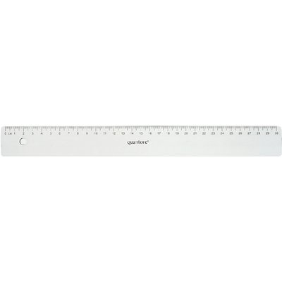 Règle Quantore 30cm plastique transparent
