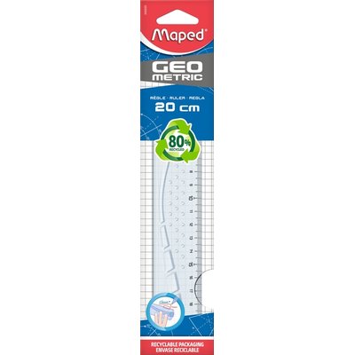 Règle Maped Geometric 20cm transparent