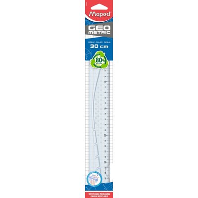 Liniaal Maped Geometric 30cm transparant