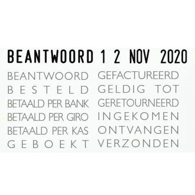 Woord-datumstempel Colop 04000/WD 12 teksten