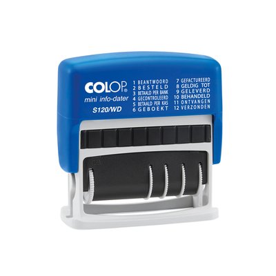 Cachet à Formules+Date Colop Printer Mini S 120/WD 12 textes NL