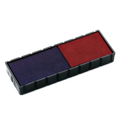 Stempelkussen Colop E/12/2 blauw en rood