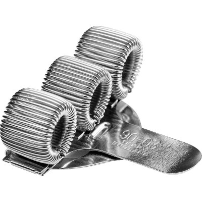 Clip Terry pour 3 stylos/crayons argent