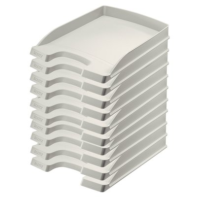 Corbeille à courrier Leitz Plus Slim A4 gris