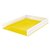 Corbeille à courrier Leitz WOW A4 blanc/jaune