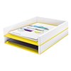 Corbeille à courrier Leitz WOW A4 blanc/jaune Photo