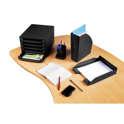Corbeille à courrier Exacompta EcoBlack noir