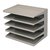 Etagère trieur Vepa Bins 5 compartiments gris