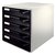 Module de classement Leitz A4 5 tiroirs noir/blanc