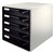 Ladenblok Leitz A4 5 laden zwart/wit