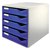 Module de classement Leitz A4 5 tiroirs bleu/blanc